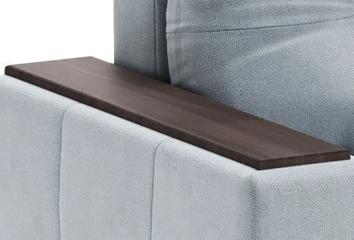 Широкие подлокотники с МДФ-накладками выполняют функцию журнального столика Широкие подлокотники с МДФ-накладками выполняют функцию журнального столика